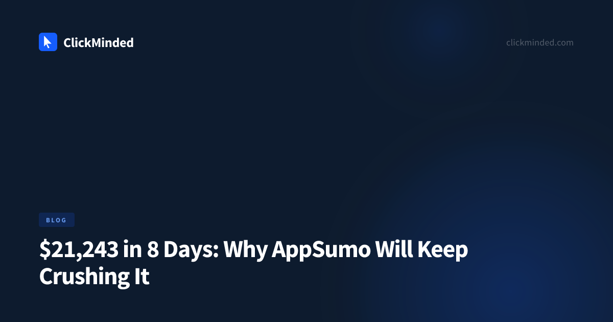 ClickMinded and AppSumo promotion